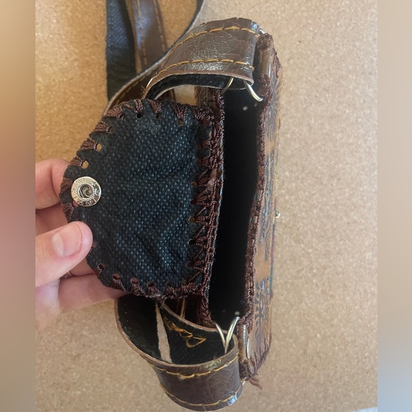 Llama mini purse bag Mexico leather vintage artisan - Picture 11 of 14